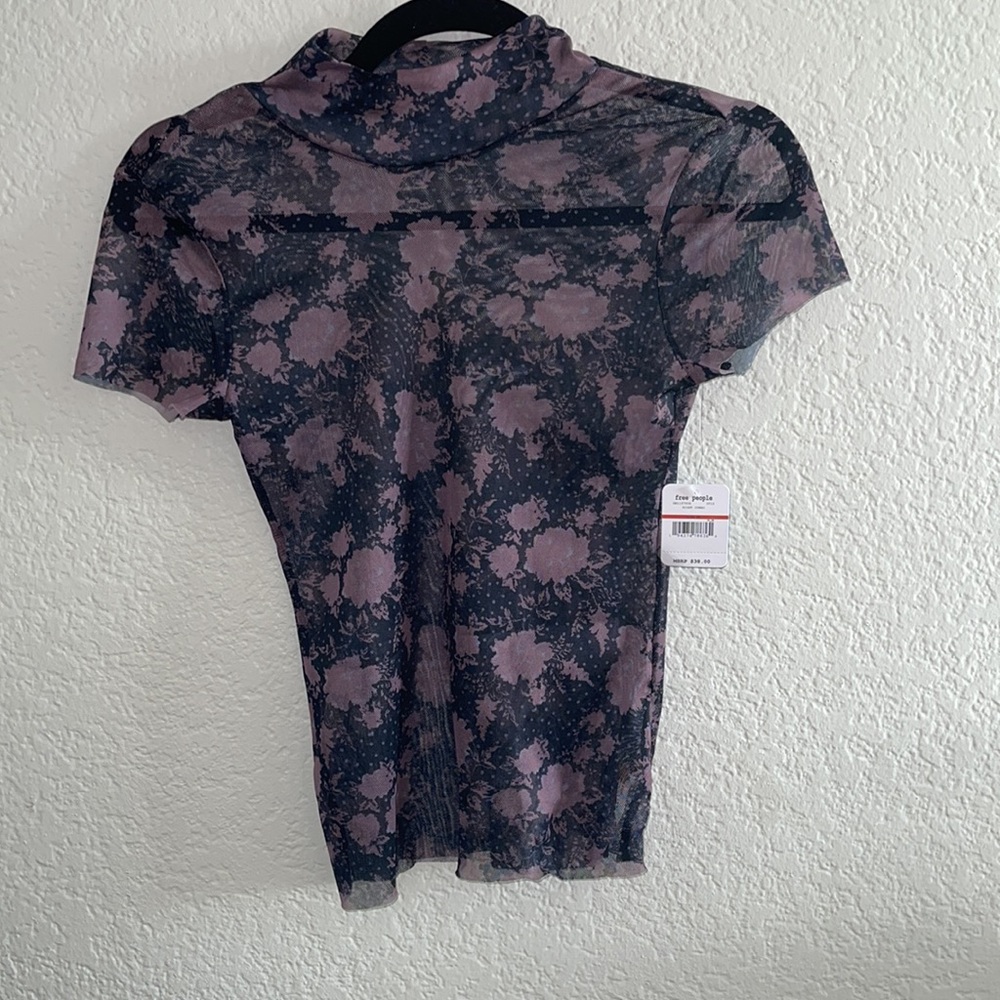 Sheer Mock Neck Women’s Top